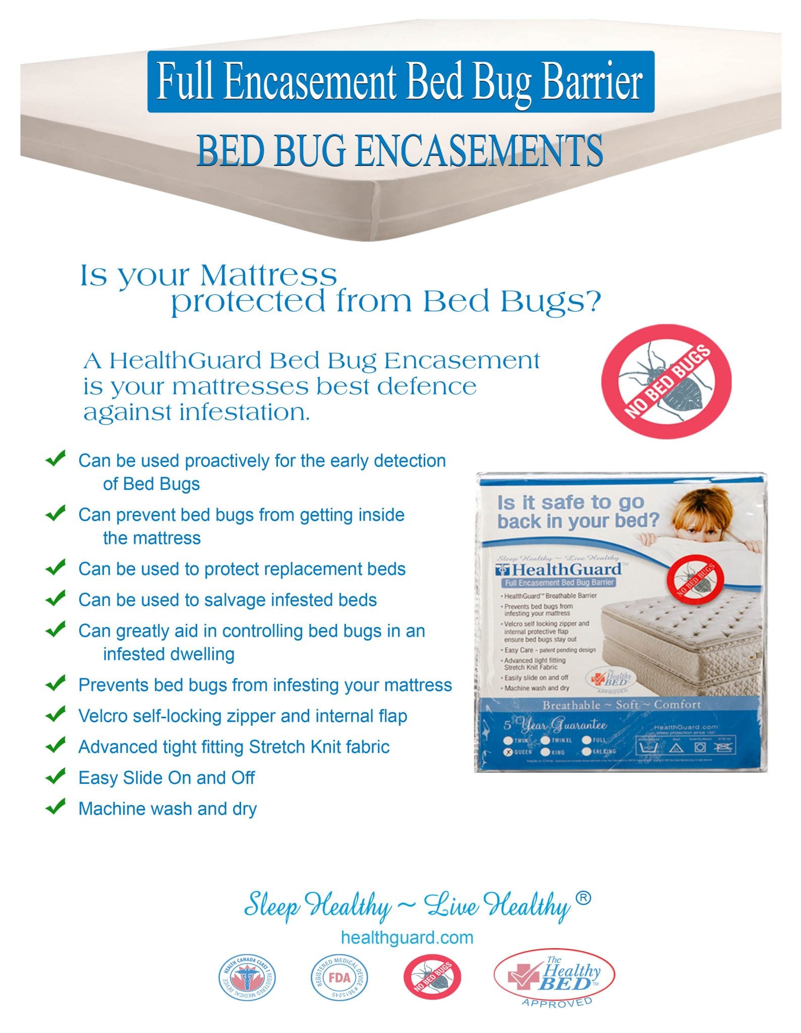 Bed Bug Barrier Full Encasement Sleepys Mattress Express